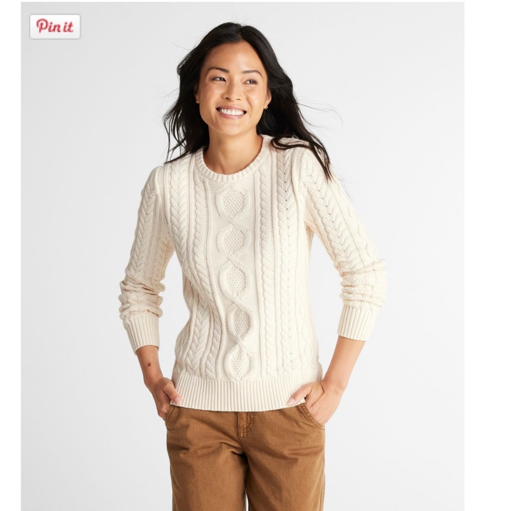 NWOT LL Bean Heritage Fisherman Crewneck Sweater